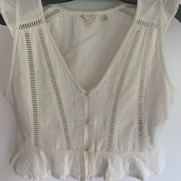 White cotton Billabong halter top - Picture 2 of 6